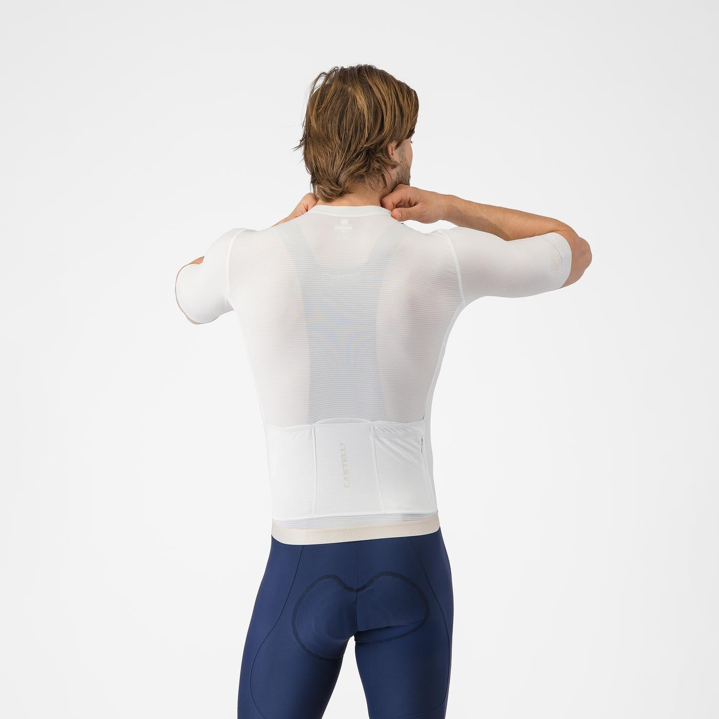 CASTELLI ESPRESSO 2 Camisola de manga curta em marfim