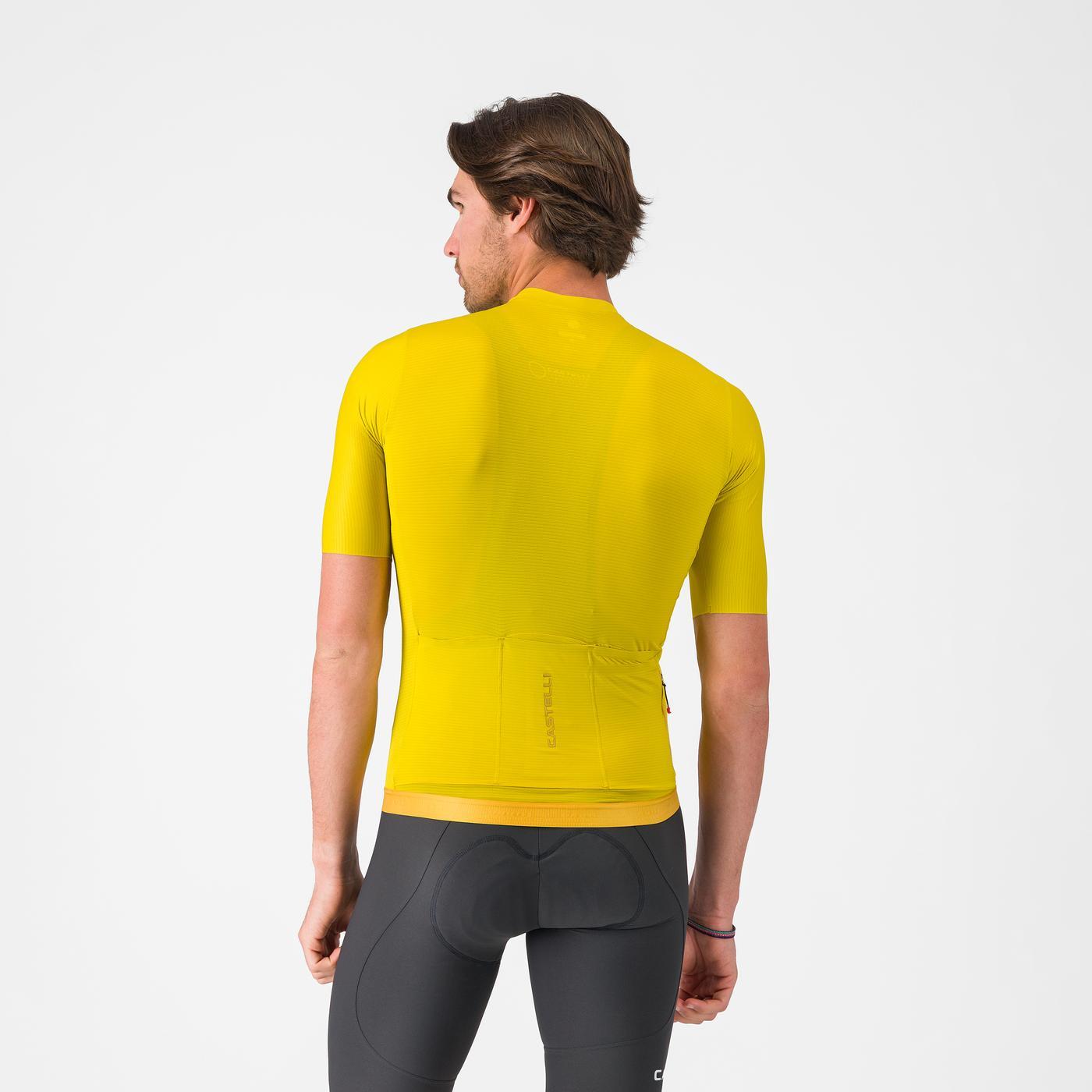 CASTELLI ESPRESSO 2 Camisola de manga curta Amarelo