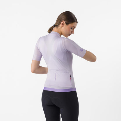 Maillot CASTELLI ESPRESSO 2 Mulher Mangas Curtas Purple Mist
