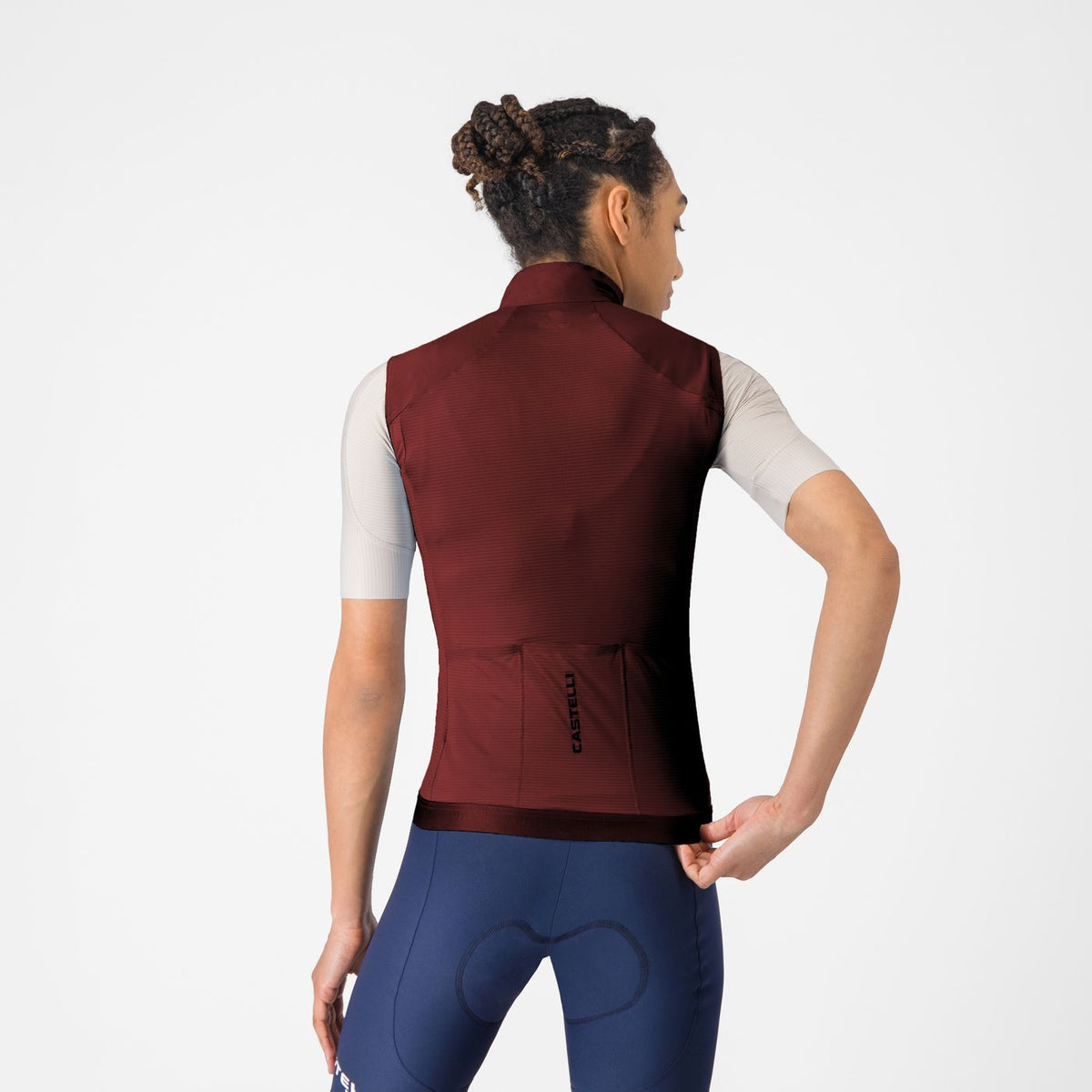 Colete Sem Mangas CASTELLI ESPRESSO 2 Mulher Bordeaux