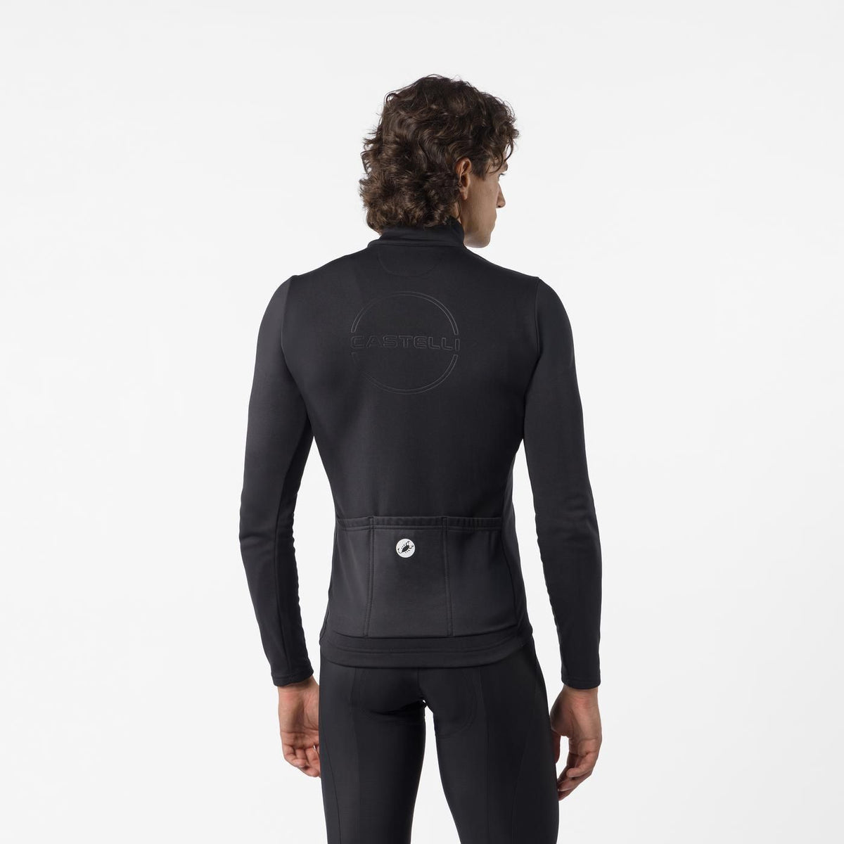 Camisola CASTELLI COMPETIZIONE THERMAL Mangas Compridas Preto