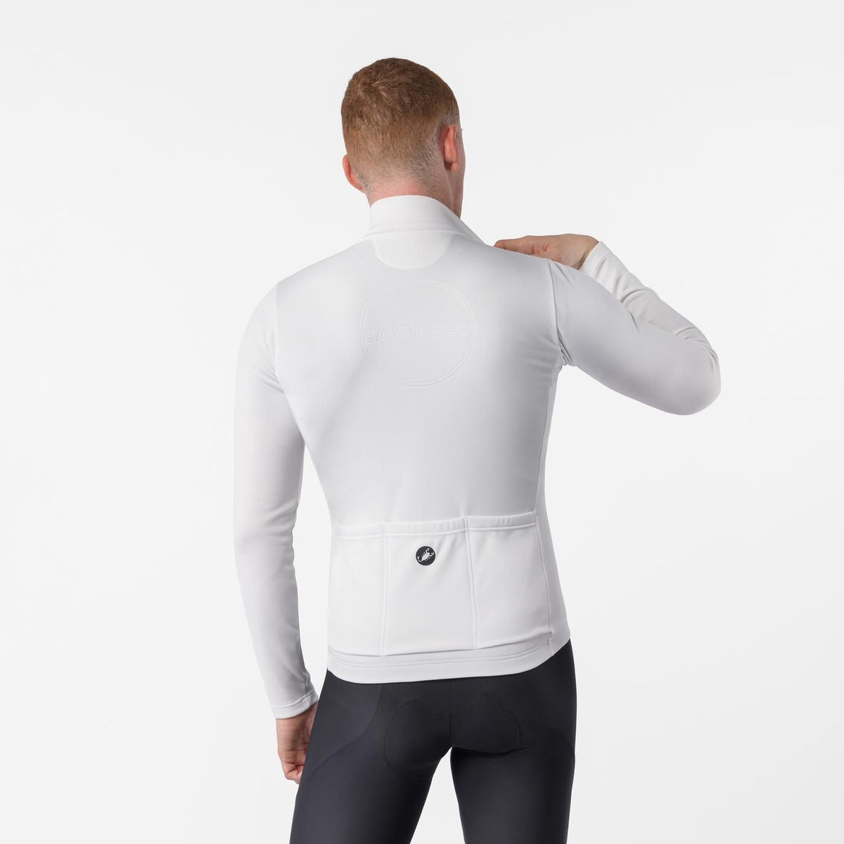 Camisola CASTELLI COMPETIZIONE THERMAL Mangas Compridas Marfim