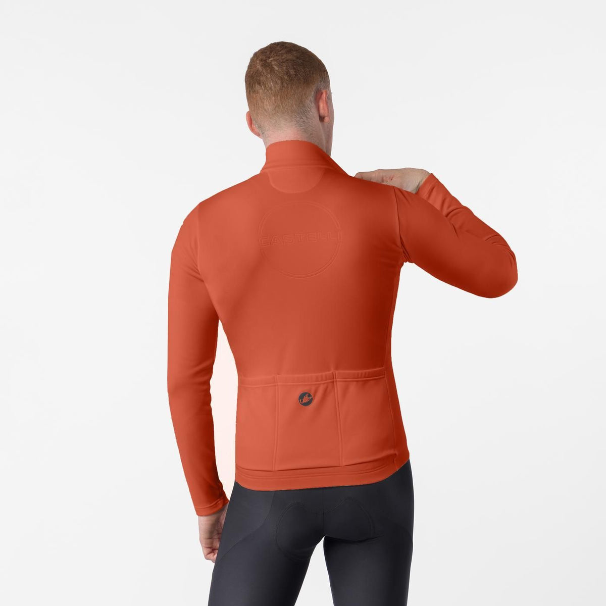 Camisola CASTELLI COMPETIZIONE THERMAL Mangas Longas Paprika