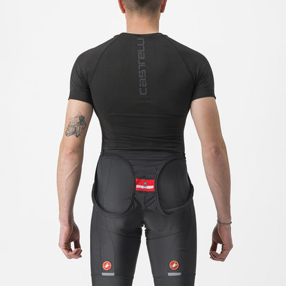 Interior CASTELLI CORE SEAMLESS Mangas Curtas Preto