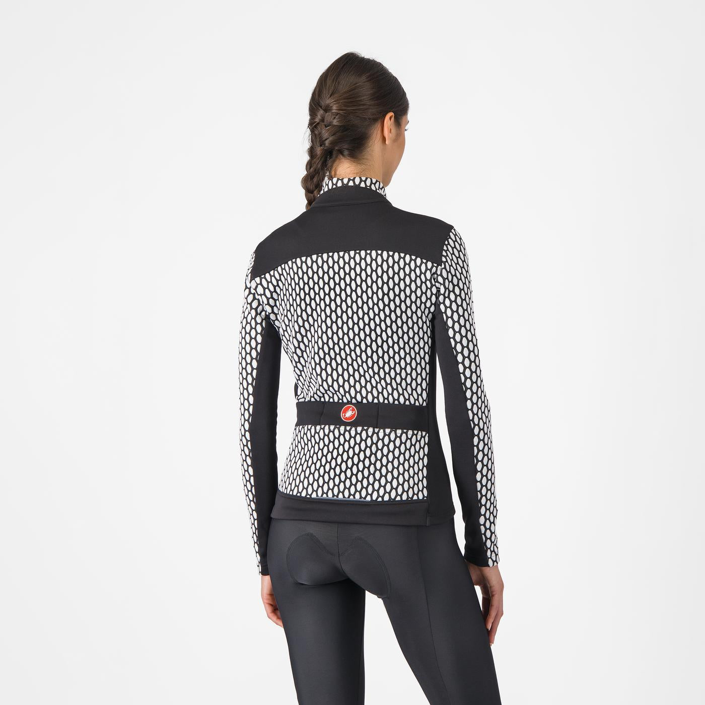 CASTELLI SFIDA 2 Camisola de manga comprida para mulher Preto/branco