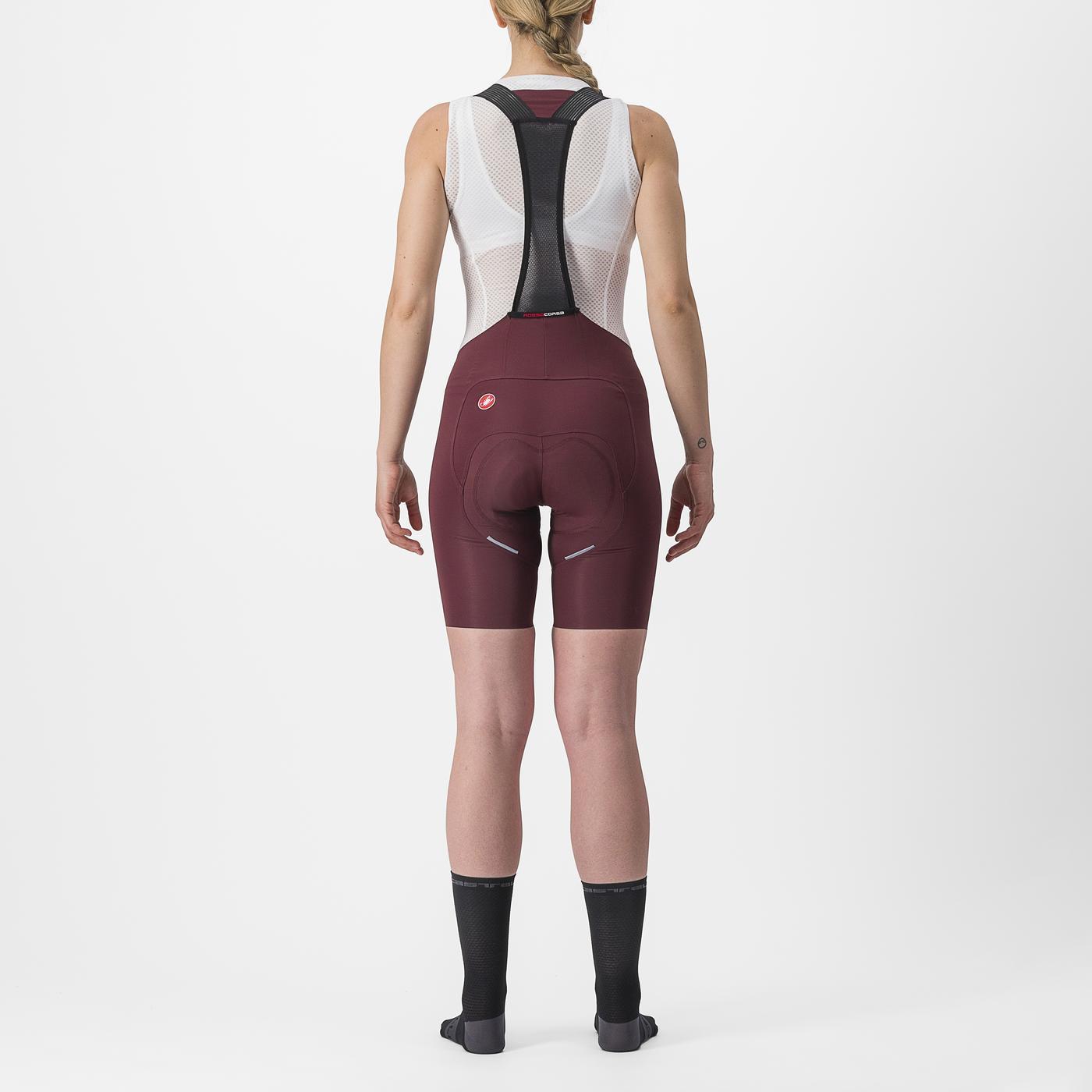 CASTELLI FREE AERO RC W Bib Tight Bordeaux para mulher