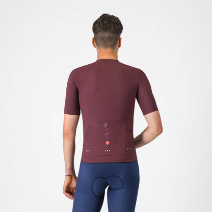 Maillot CASTELLI PREMIO EVO Mangas Curtas Bordeaux