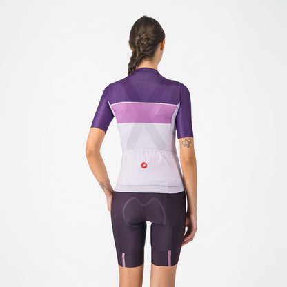 Calção Curto com Suspensórios CASTELLI PRIMA 2 DT Mulher Roxo Escuro