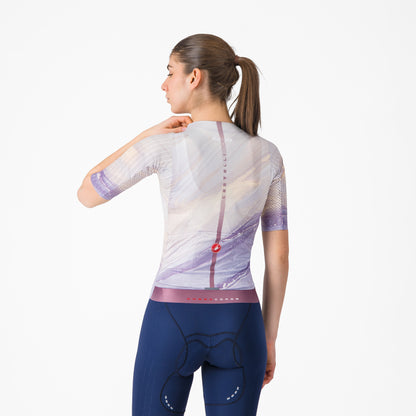Maillot CASTELLI AERO PRO 8S Mulher Mangas Curtas Multicolor