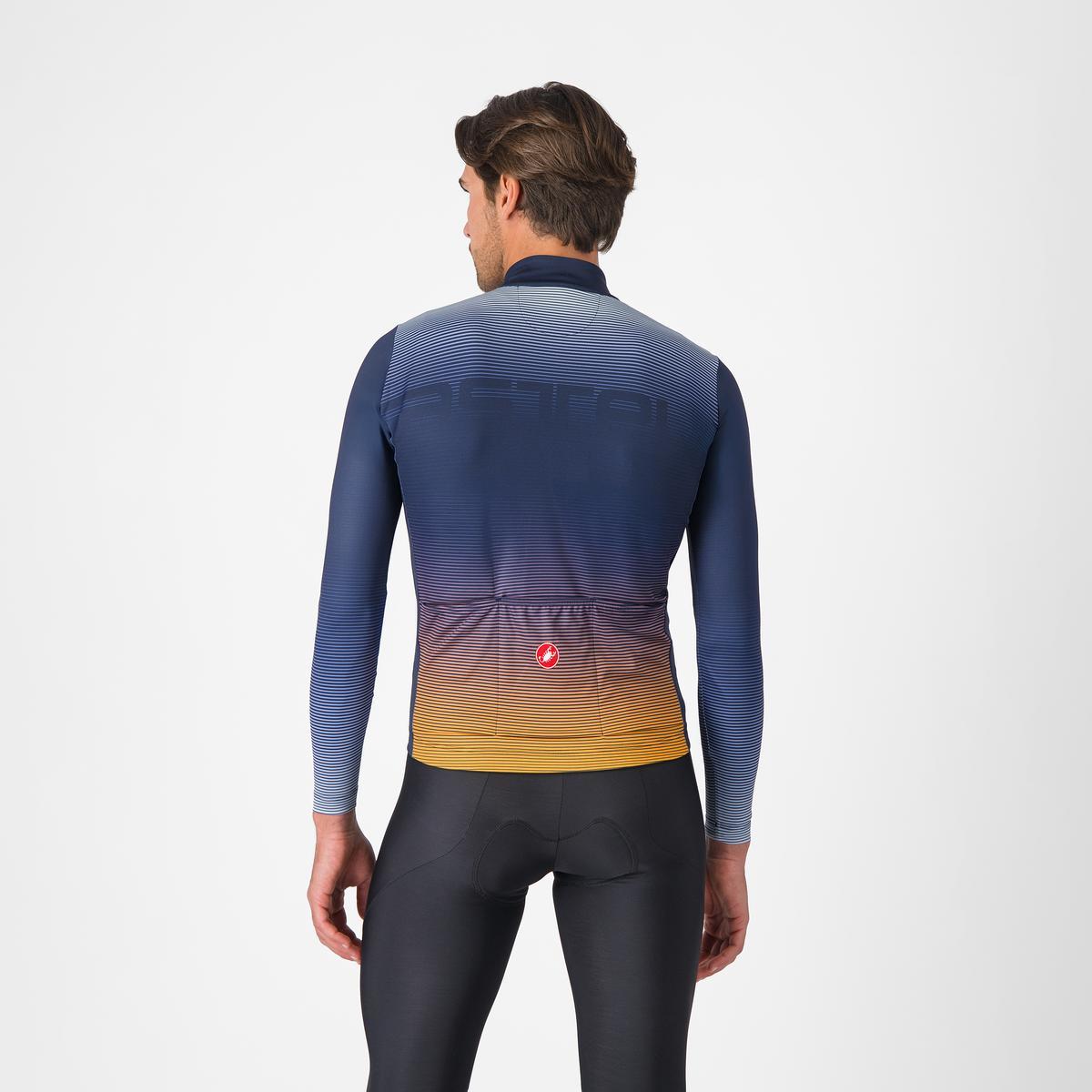 Camisola de manga comprida CASTELLLI APICE THERMAL Azul/Laranja