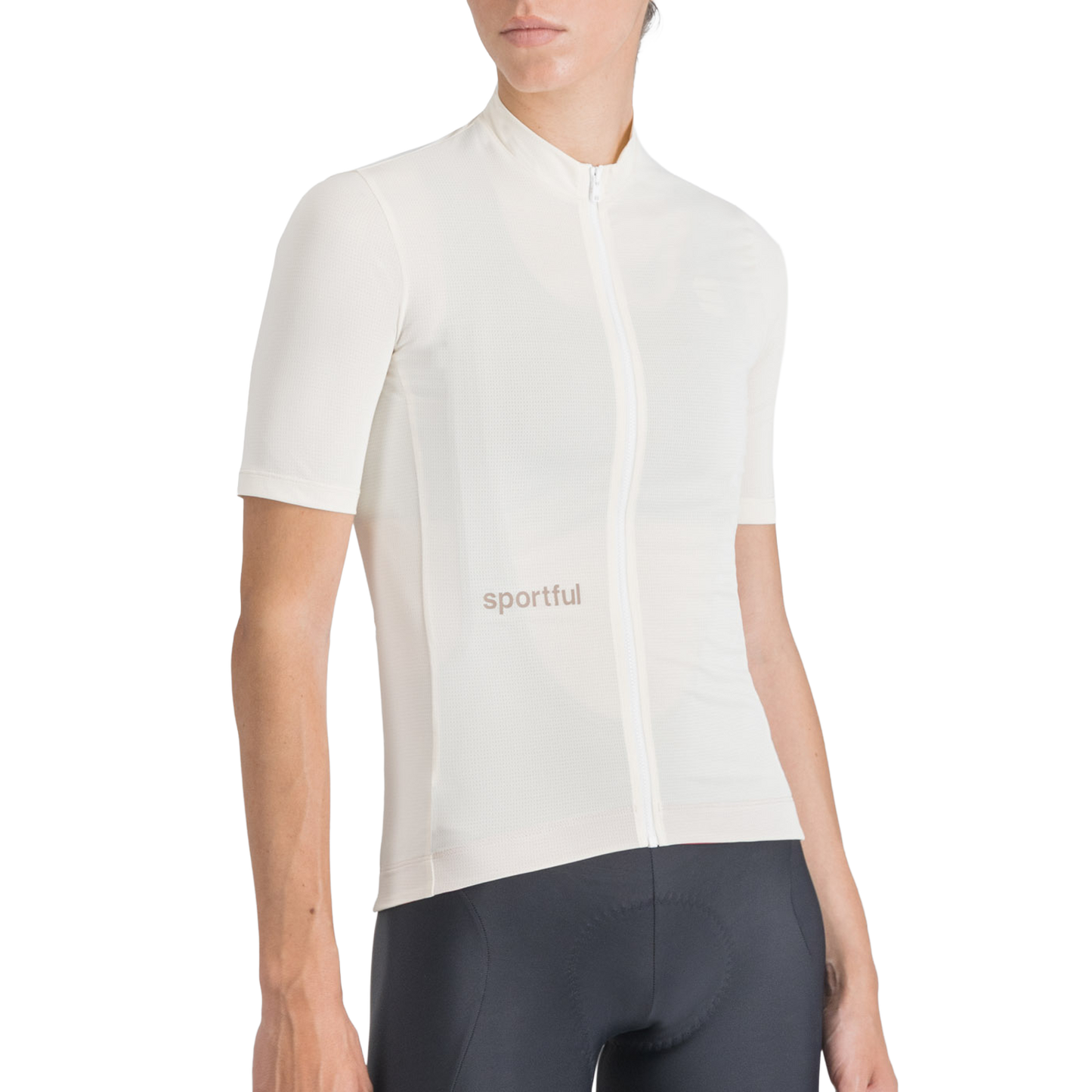 Camisola de manga curta SPORTFUL CLASSIC para mulher Creme