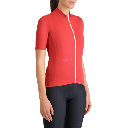Maillot SPORTFUL CLASSIC Mangas Curtas Mulher Vermelho