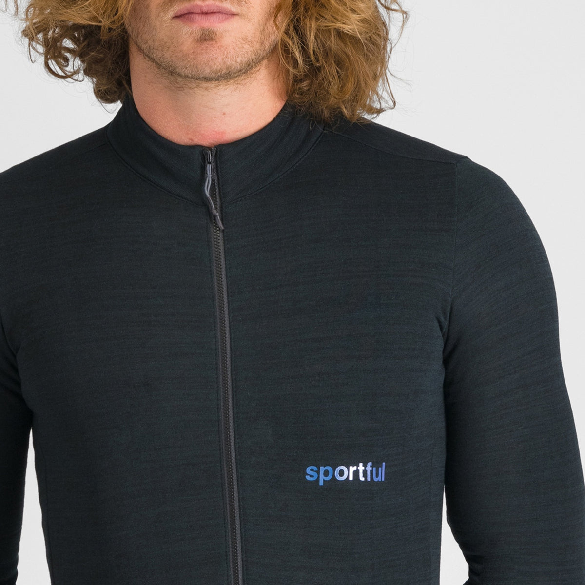Camisola SPORTFUL Supergiara de lã de manga comprida preta