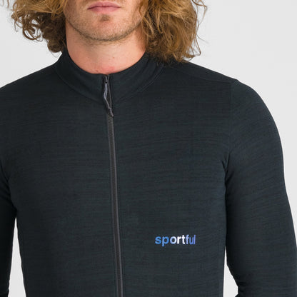 Camisola SPORTFUL Supergiara de lã de manga comprida preta