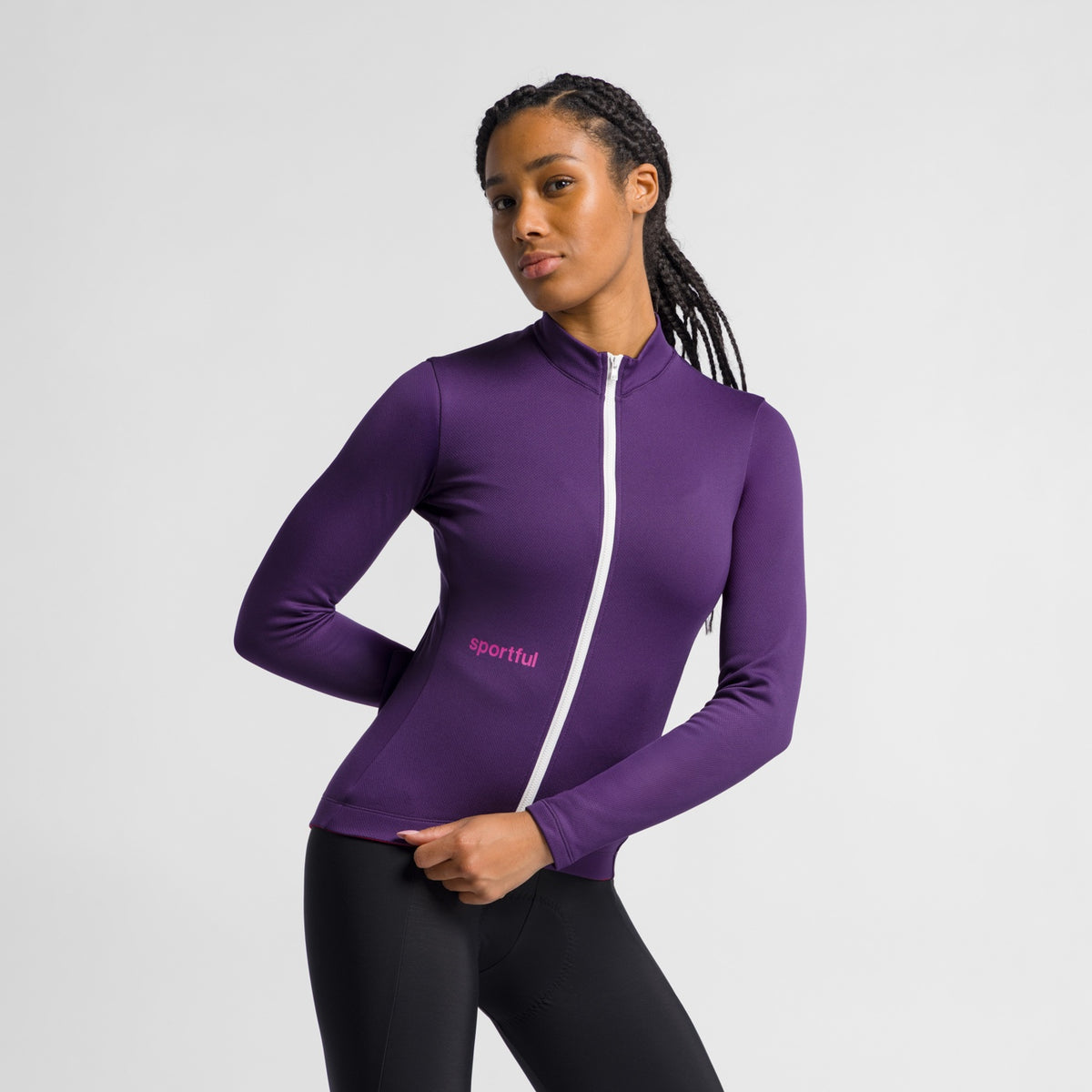 Camisola SPORTFUL CLASSIC de manga comprida para mulher violeta