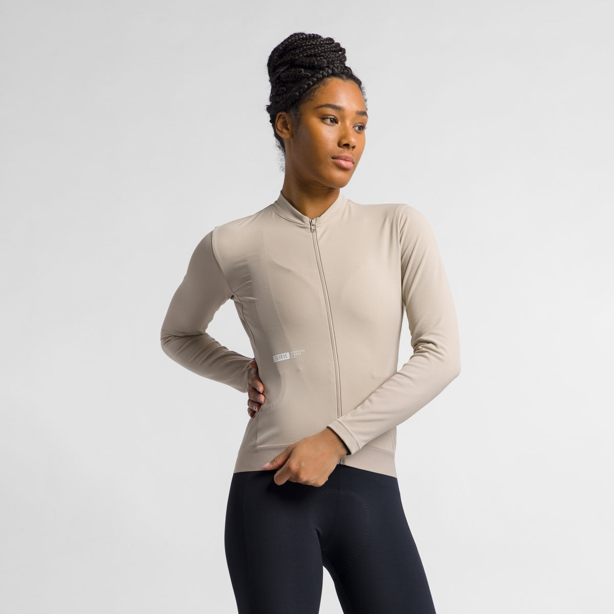 Camisola de ciclismo SPORTFUL SRK 2 de senhora, de manga comprida, bege