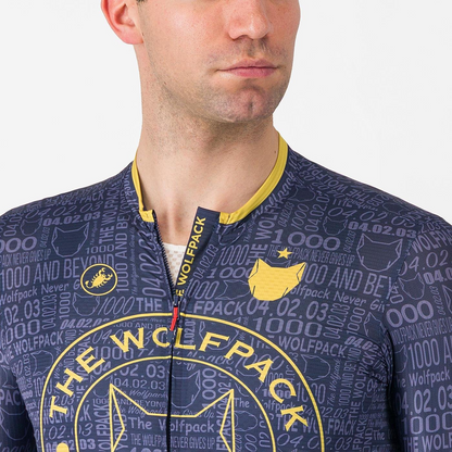 Jersey CASTELLI WOLFPACK 1000 VICTORY Mangas Curtas Azul-marinho