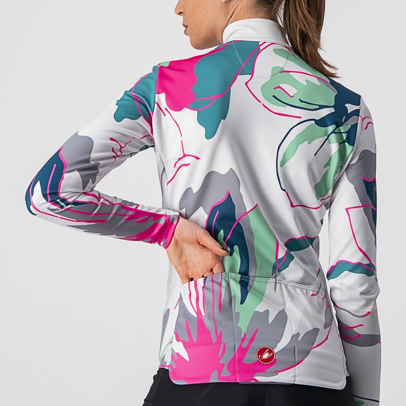 CASTELLI UNLIMITED THERMAL Camisola de manga comprida para mulher Cinzento/azul