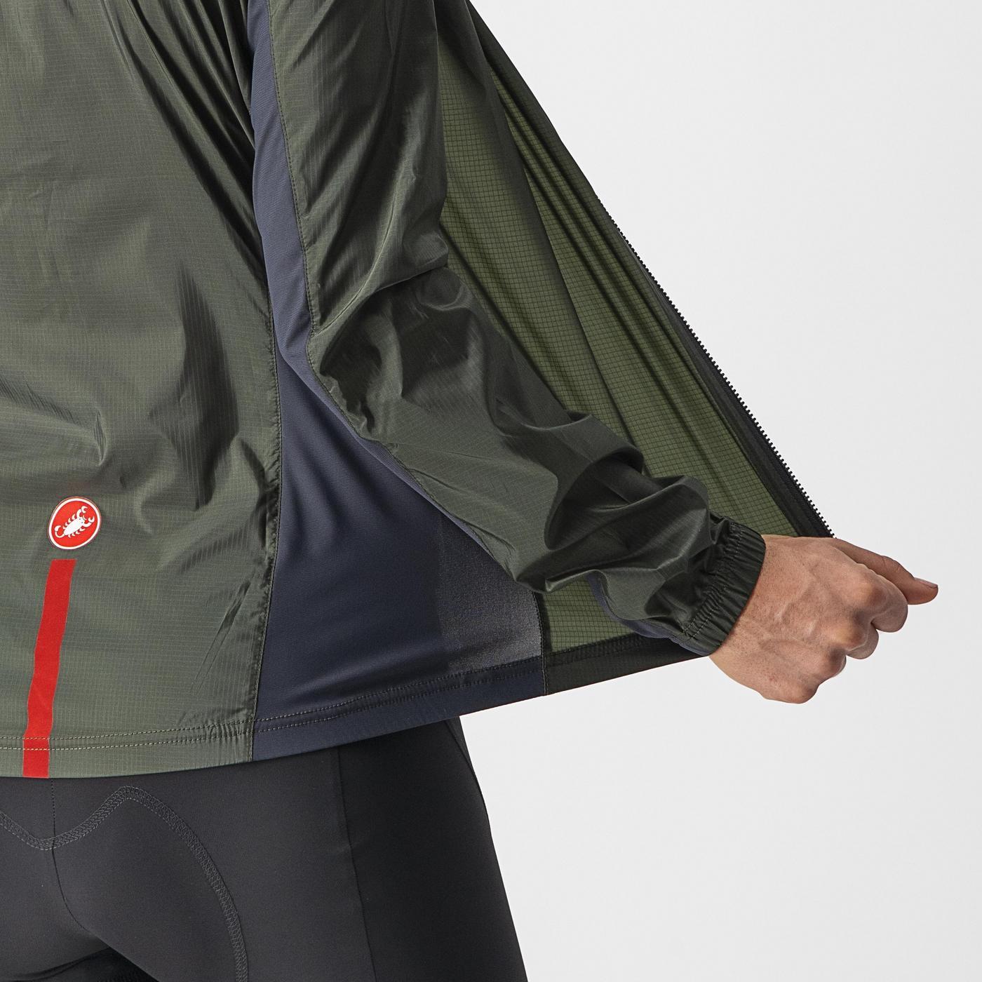 Casaco CASTELLI SQUADRA STRETCH Mulher Cáqui