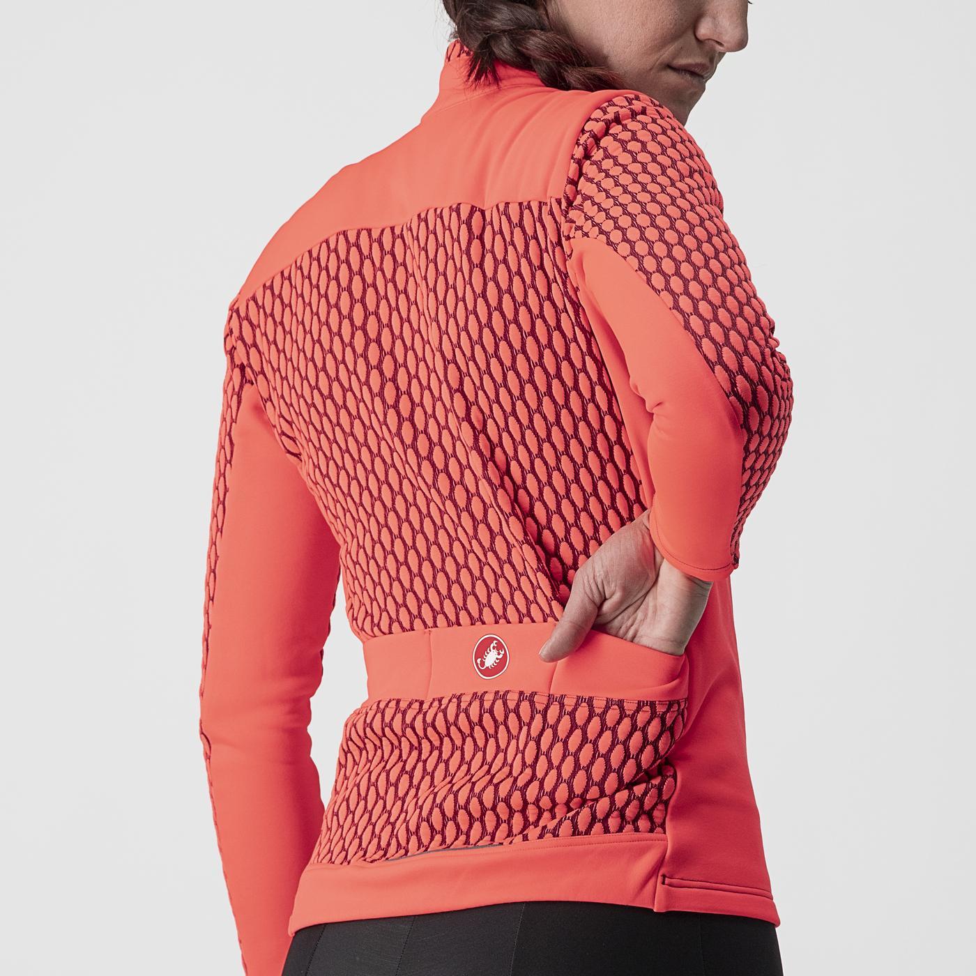 CASTELLI SFIDA 2 Camisola de manga comprida para mulher Rosa/Bordéus