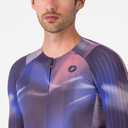 Maillot CASTELLI AERO RACE 8S Mangas Curtas Violeta
