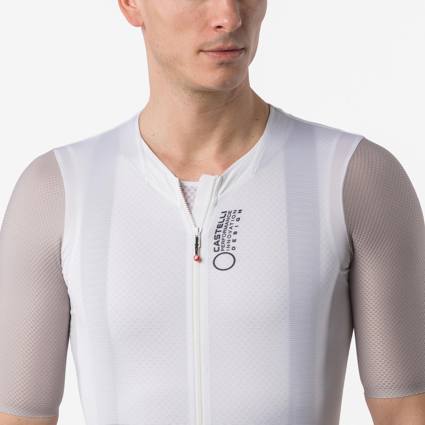 CASTELLI CORRETTO Manga curta Ivory/Clay Jersey