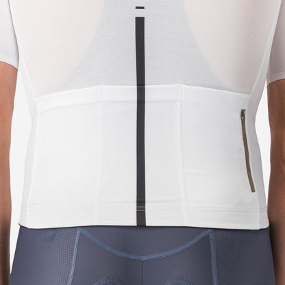 Maillot CASTELLI DRITTONE LOGO Mangas Curtas Branco