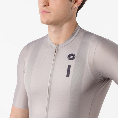 Maillot CASTELLI DRITTONE LOGO Mangas Curtas Clay