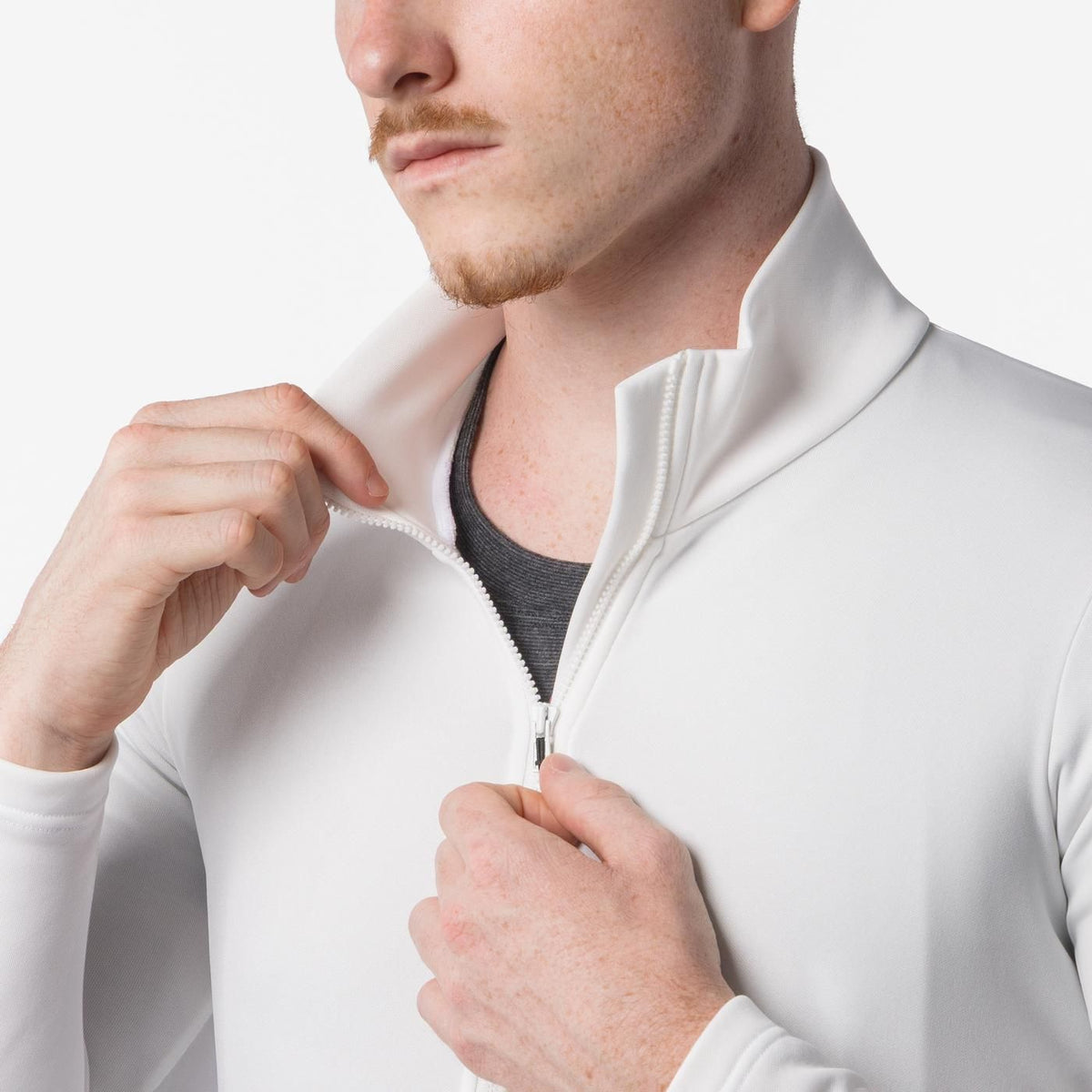 Camisola CASTELLI COMPETIZIONE THERMAL Mangas Compridas Marfim