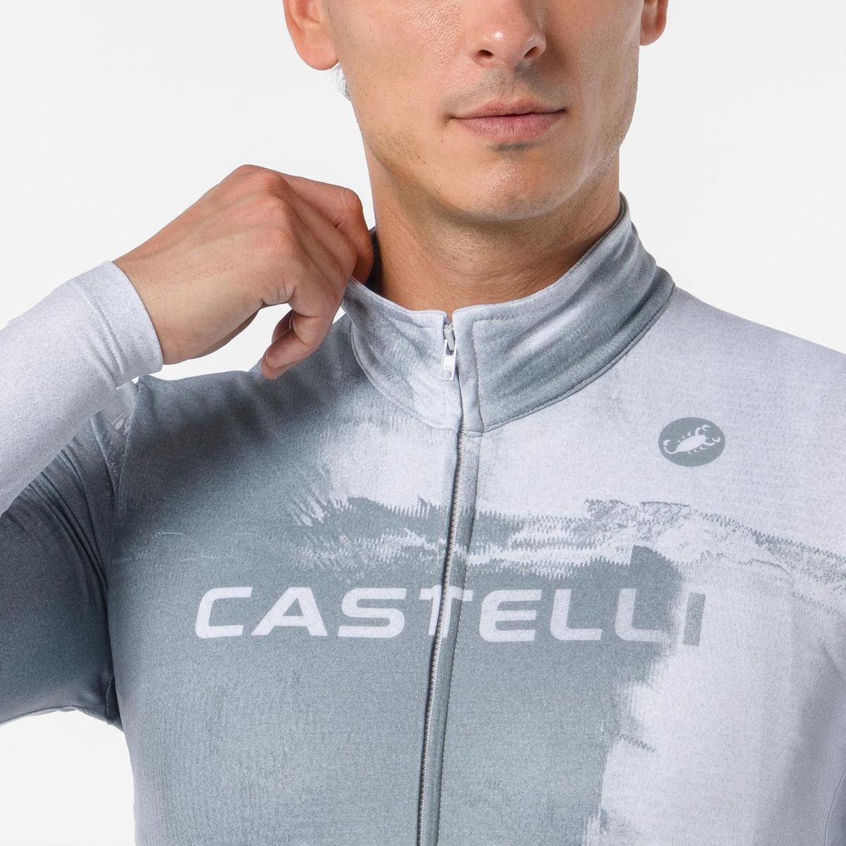 Camisola CASTELLI NEBULA THERMAL Mangas Compridas Cinzento