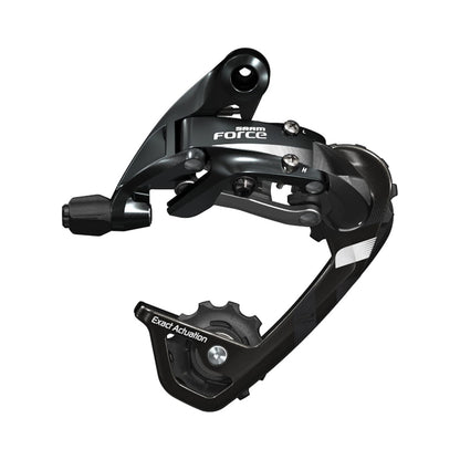 Desviador traseiro SRAM FORCE 22 de 11 velocidades, caixa média – vista do produto sobre fundo branco