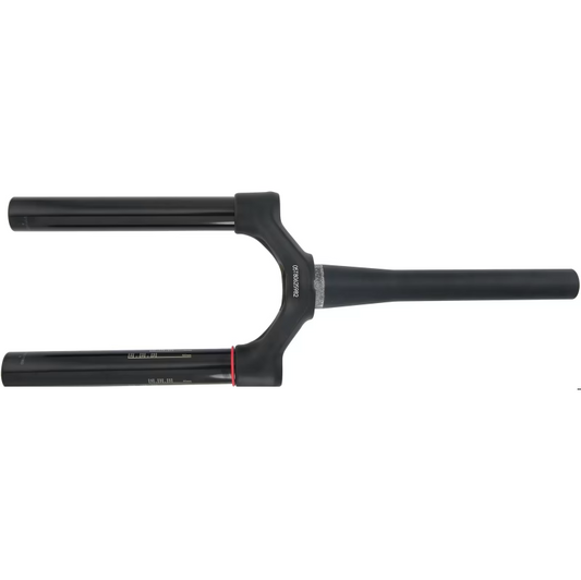 Conjunto de coroa, tubo de direção e barras ROCKSHOX DUAL POSITION AIR 27,5", cónico, offset 42 mm, alumínio preto #11.4018.008.441
