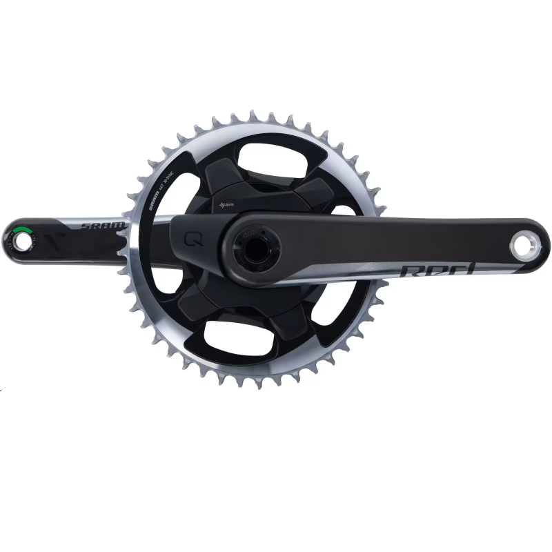 Pedaleiro monoprato de 12 velocidades SRAM QUARQ RED AXS com medidor de potência