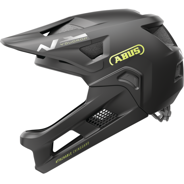 Capacete de BTT ABUS YOUDROP FF Junior Velvet Preto