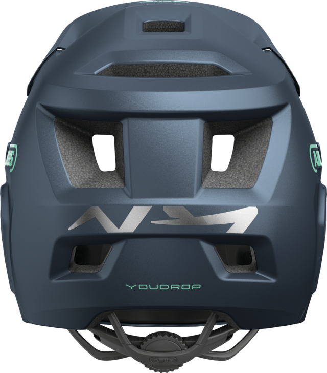 Capacete de BTT ABUS YOUDROP FF Junior Midnight Azul