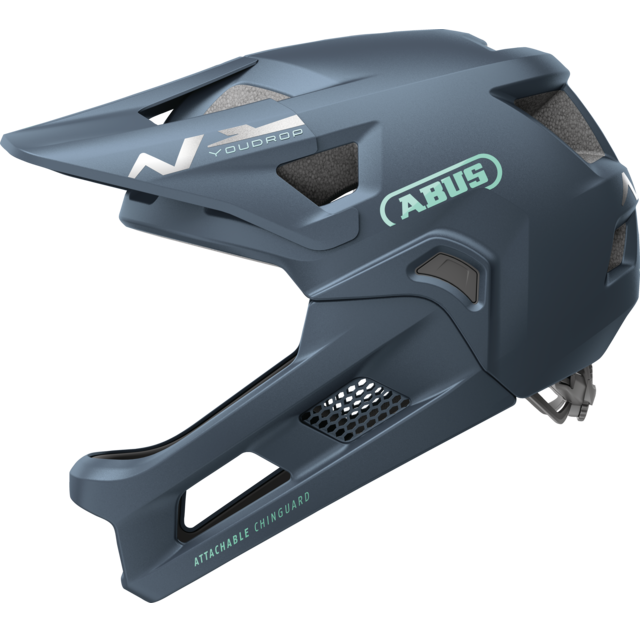 Capacete de BTT ABUS YOUDROP FF Junior Midnight Azul