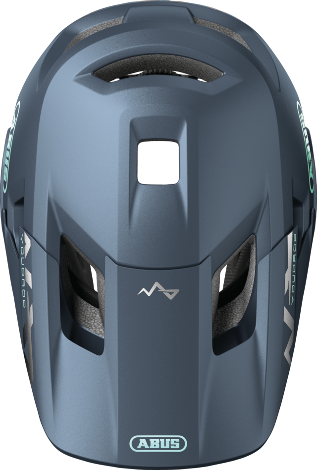 Capacete de BTT ABUS YOUDROP FF Junior Midnight Azul