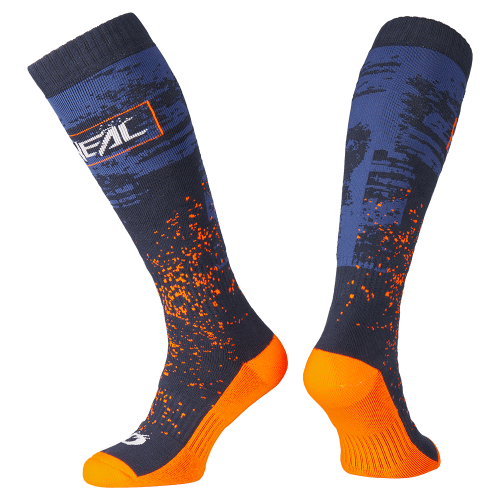 Meias O'NEAL PRO MX PAINT Azul/Laranja