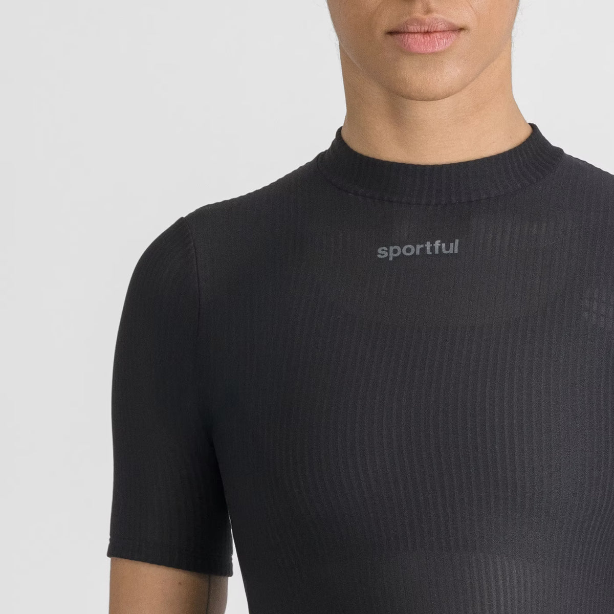 Camisola interior SPORTFUL INVERNO de manga curta para mulher preta