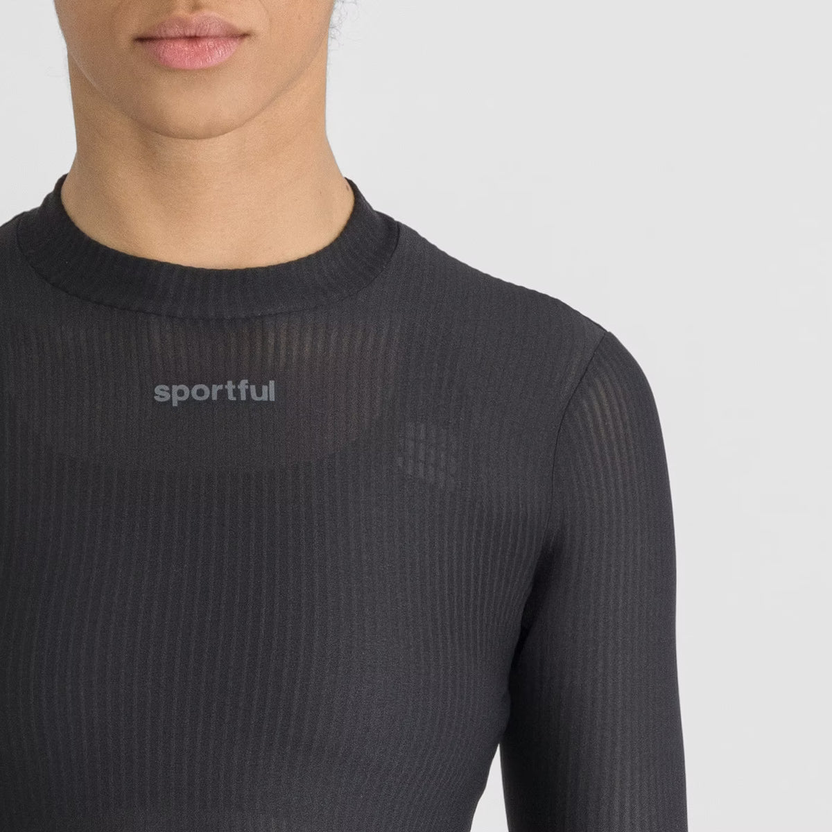 Camisola interior SPORTFUL WINTER de manga comprida para mulher preta