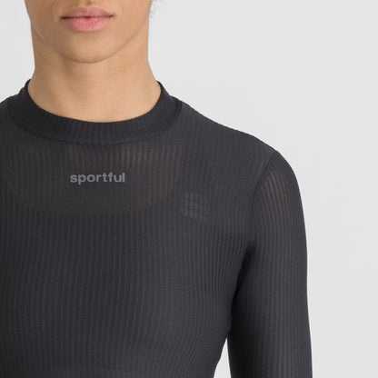 Camisola interior SPORTFUL WINTER de manga comprida para mulher preta
