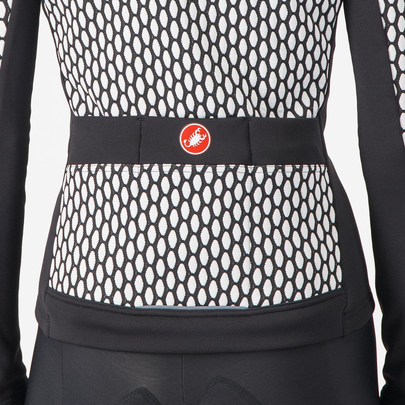 CASTELLI SFIDA 2 Camisola de manga comprida para mulher Preto/branco