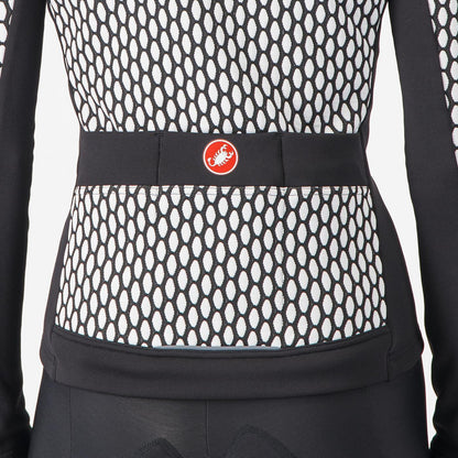 Maillot CASTELLI SFIDA 2 Femme Manches Longues Preto/Branco