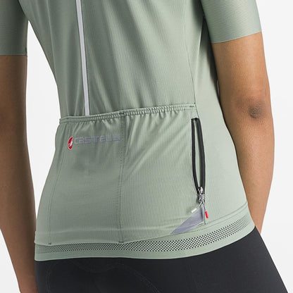Maillot CASTELLI ENDURANCE W Senhora Mangas Curtas Verde