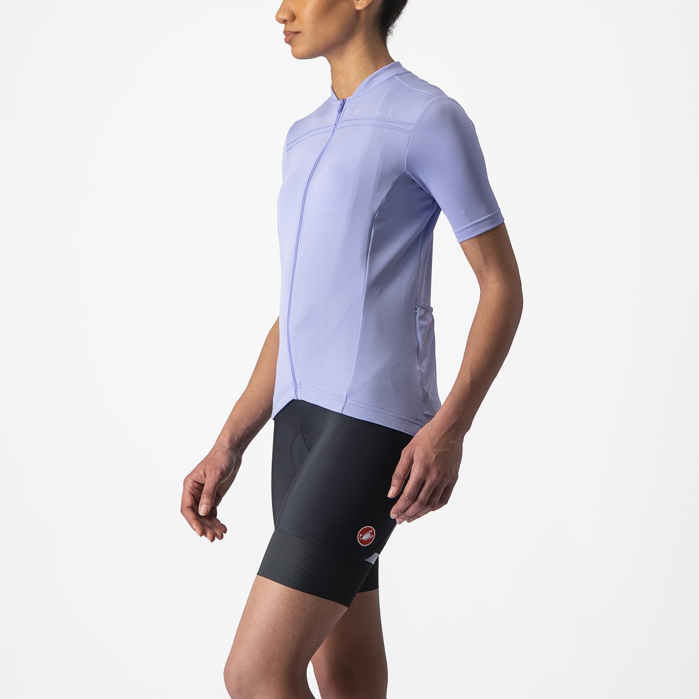 Camisola de manga curta CASTELLI ANIMA 4 para mulher Roxo