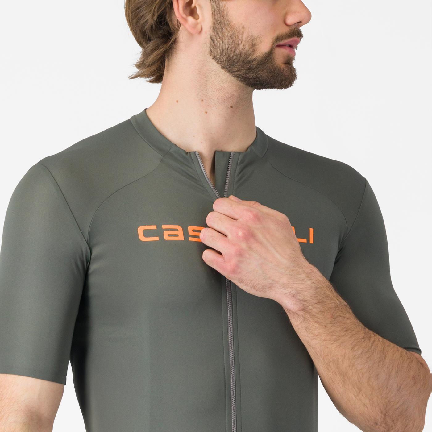 CASTELLI PROLOGO LITE Camisola de manga curta Cinzento/Laranja