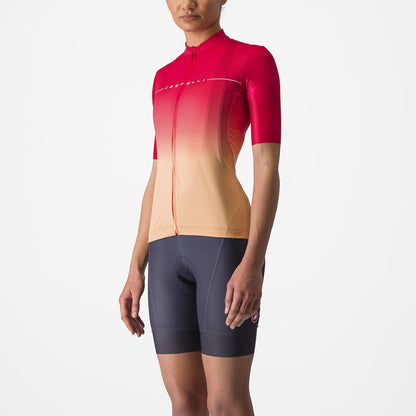 Maillot CASTELLI SALITA Mulher Mangas Curtas Rosa/Laranja
