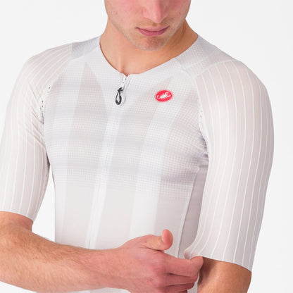 Camisola CASTELLI AERO RACE 8S Mangas Curtas Branco