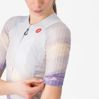 Maillot CASTELLI AERO PRO 8S Mulher Mangas Curtas Multicolor