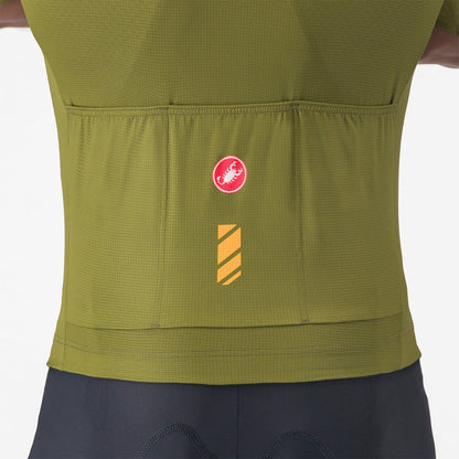 Maillot CASTELLI UNLIMITED ENTRATA 3 Mangas Curtas Caqui